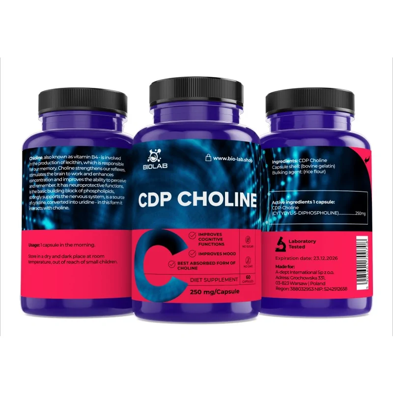 CDP choline 250mg 60 caps CDP choline 250mg 60 caps